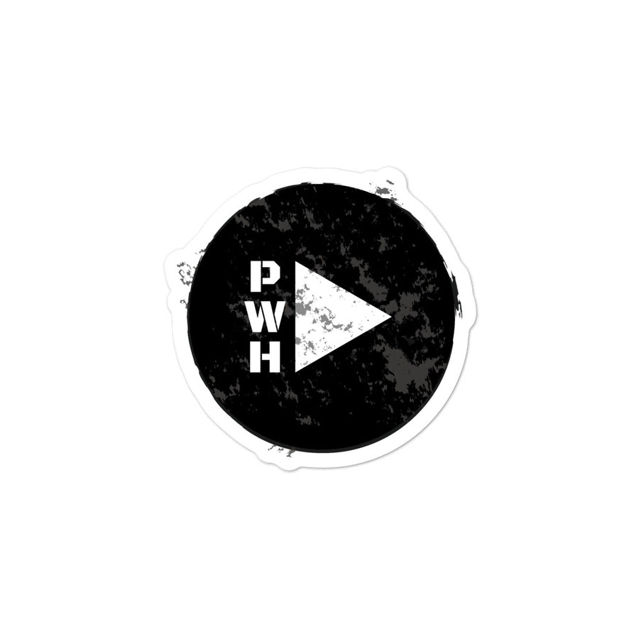 PLAY WAY HARDER LOGO STICKER